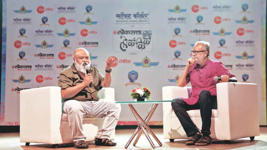 veteran actor saurabh shukla attend grand finale of loksatta lokankika