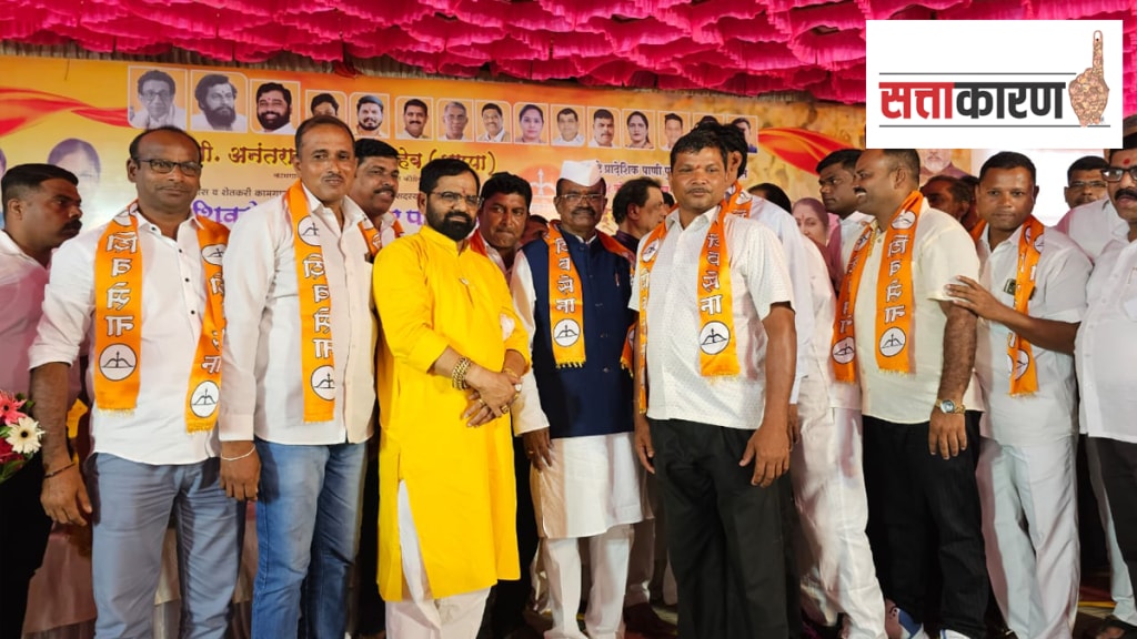 Shiv Sena Shinde group MLA Bharat Gogawle warned the Thackeray group conflict opposing shasan aplya dari program