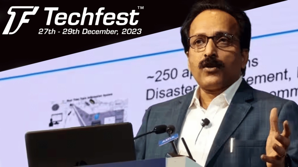 lecture series of Techfest head of ISRO Dr. S. Somnath interact mumbai