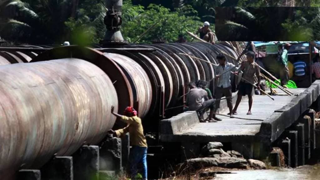 water tunnel from panjrapur water treatment plant