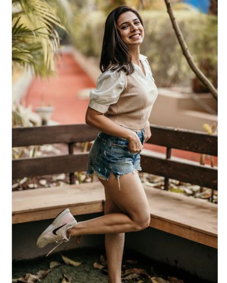 Anaghaa Bhagare Denim Shorts