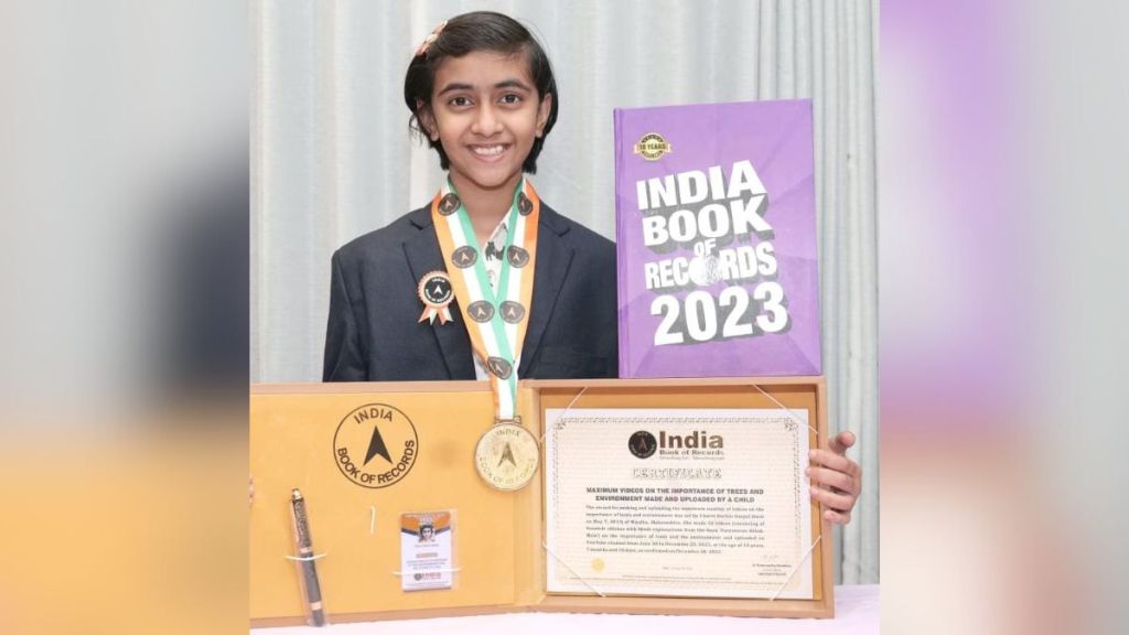 National Geographic Channels child artist Charvi now in India Book of Records