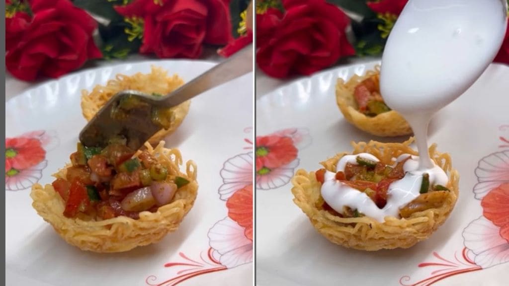 Maggie katori chaat recipe viral video