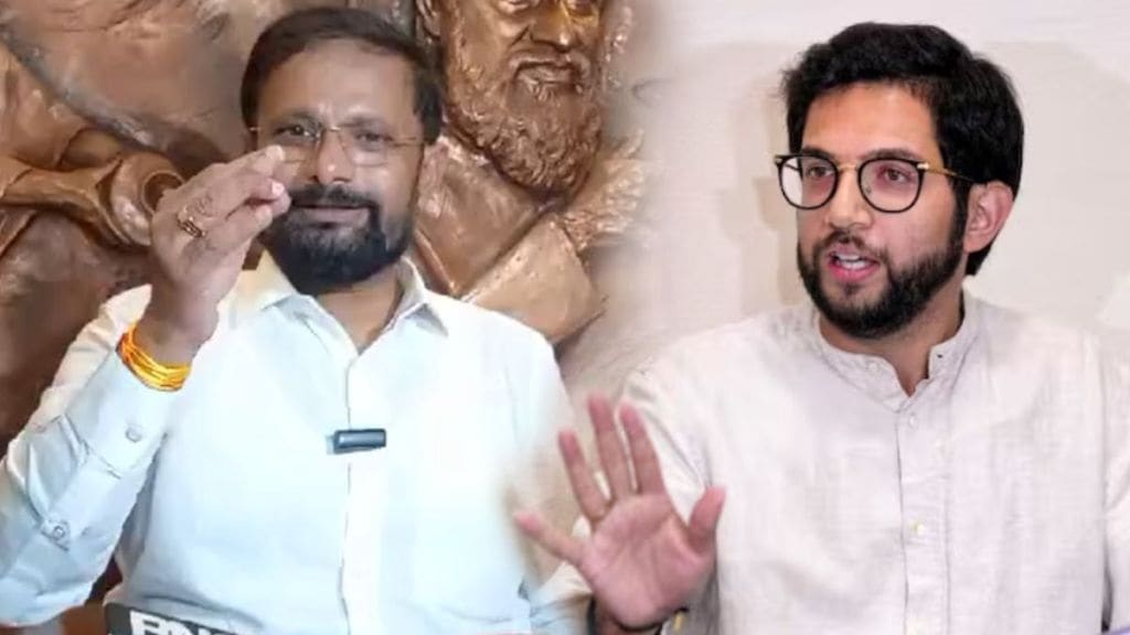 Naresh Mhaske and Aditya Thackeray