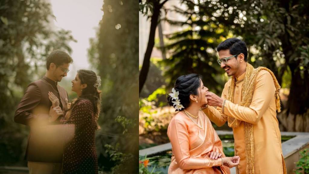 aai kuthe kay karte fame actress Kaumudi Walokar engagement with aakash chowkase photo viral