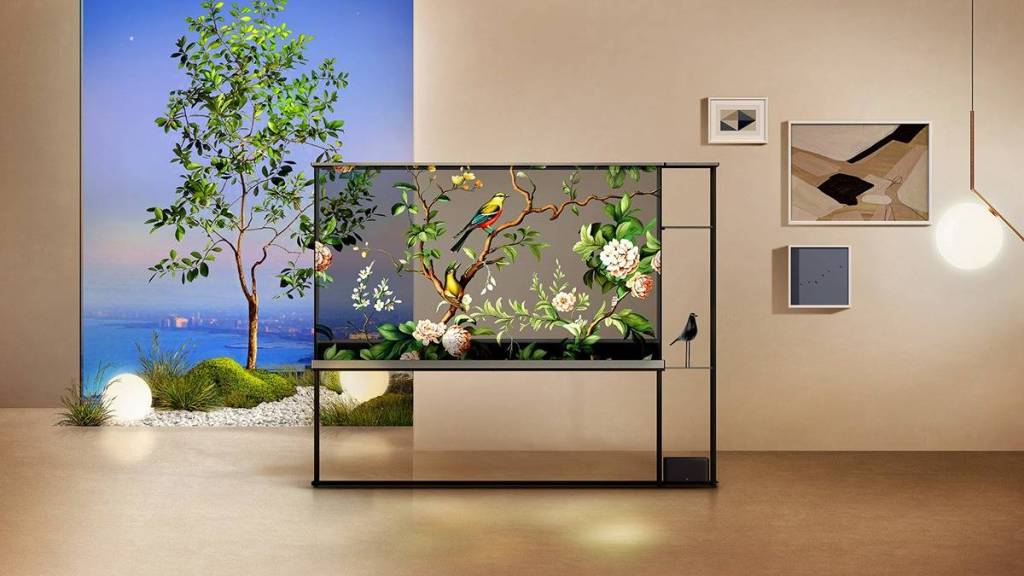 OLED innovations at CES 2024 LG unveils worlds first wireless transparent TV