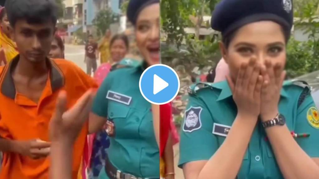 Police Women and Boy Viral Video News