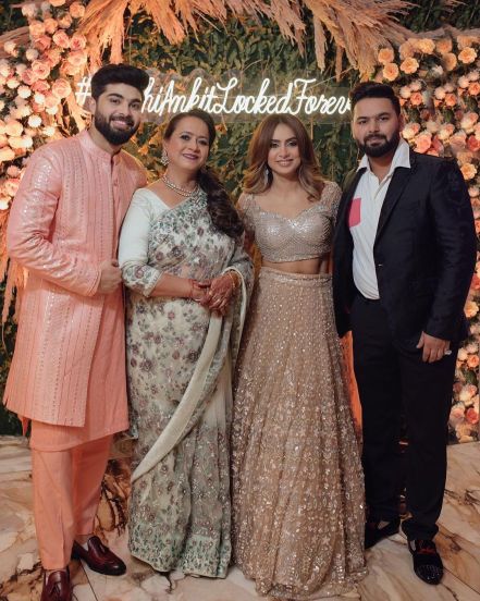 Rishabh Pant shared his sister Sakshi and Ankit Chaudhary's engagement photos 