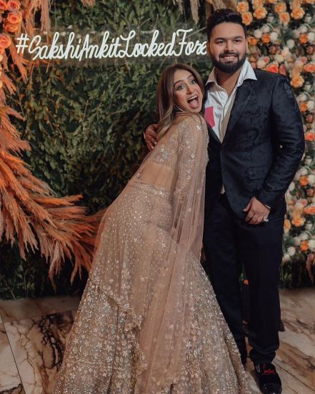 Rishabh Pant shared his sister Sakshi and Ankit Chaudhary's engagement photos