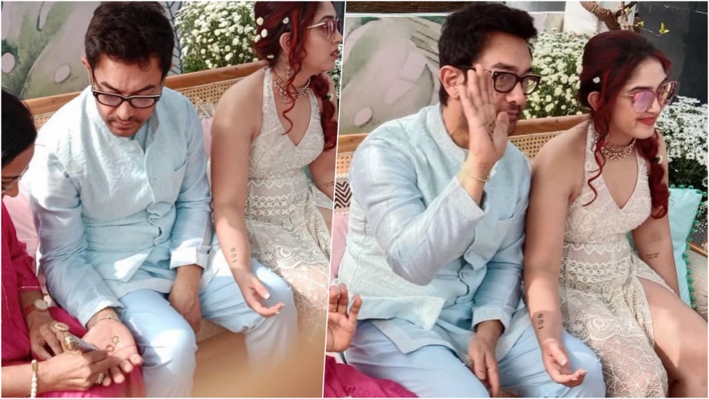 Aamir Khan applied mehendi for his daughter ira Khan wedding