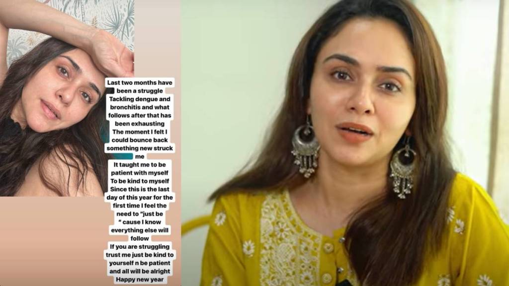 amruta khanvilkar dealing with dengue and bronchitis from last two months