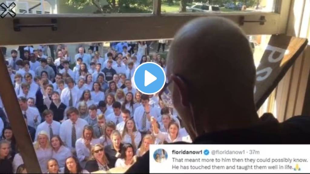 Video 400 students singing for teacher with cancer Makes Internet Cry People Say He Touched So Many Lives Humanity Moment