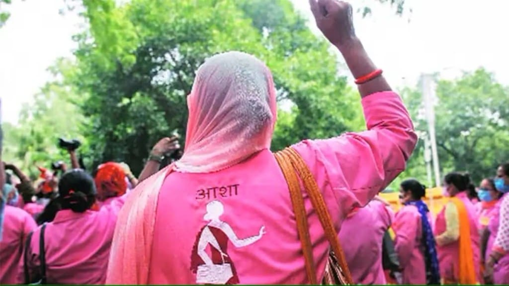 mumbai asha workers protest news in marathi, asha workers latest news in marathi, mumbai asha workers protest from 12 th january