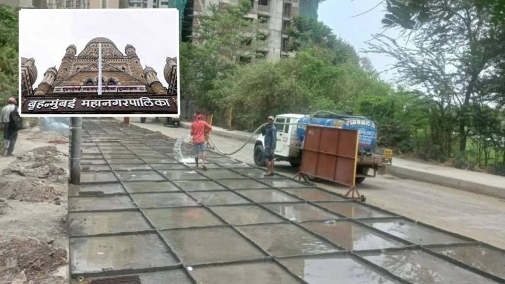 mumbai municipal corporation marathi news, mumbai concretization work marathi news