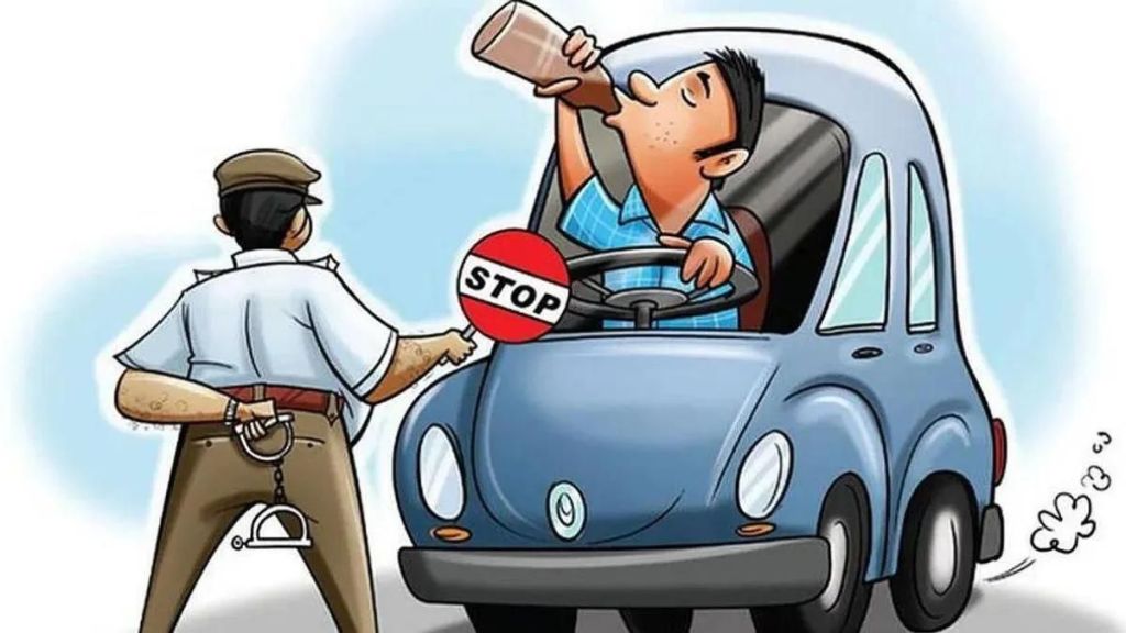 Police took action against 90 drivers who were driving under the influence of alcohol in Kalyan and Dombivli cities