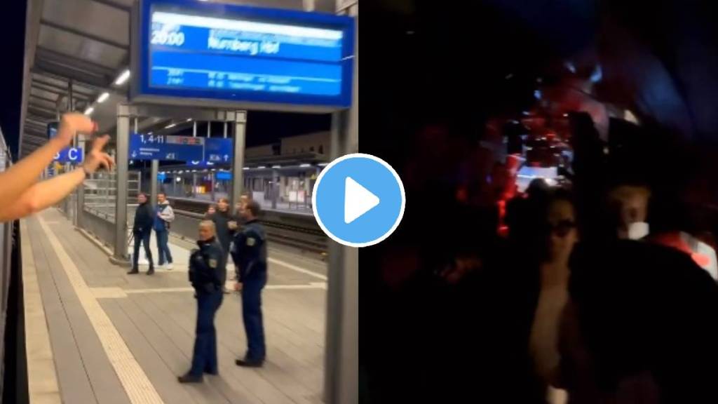 viral video of train offers night club party in 7 hours journey