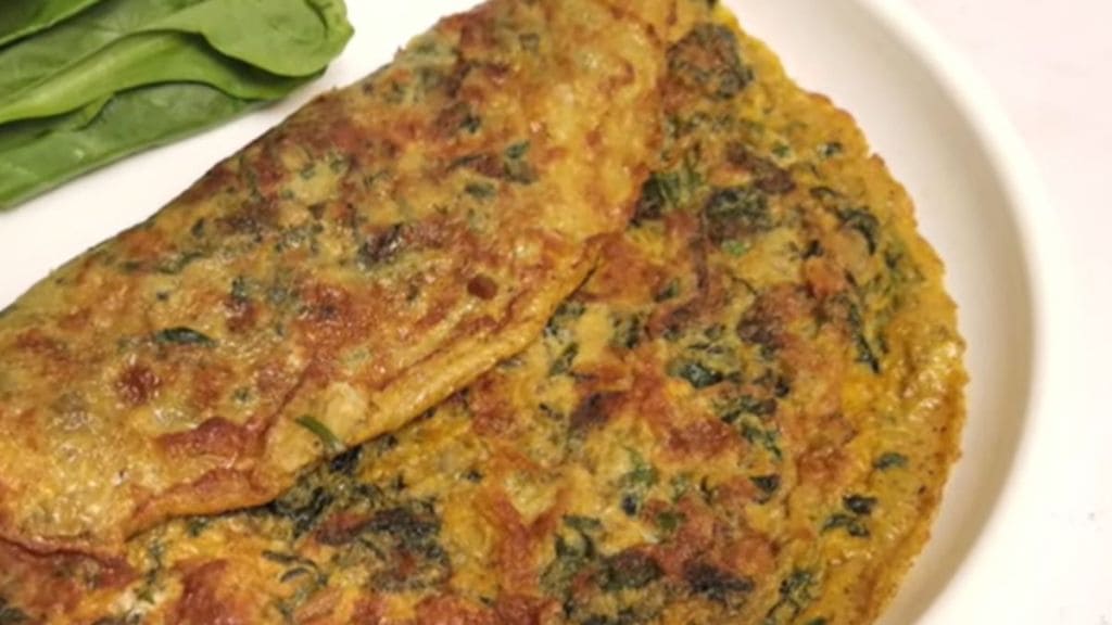 Spinach Omelette Recipe