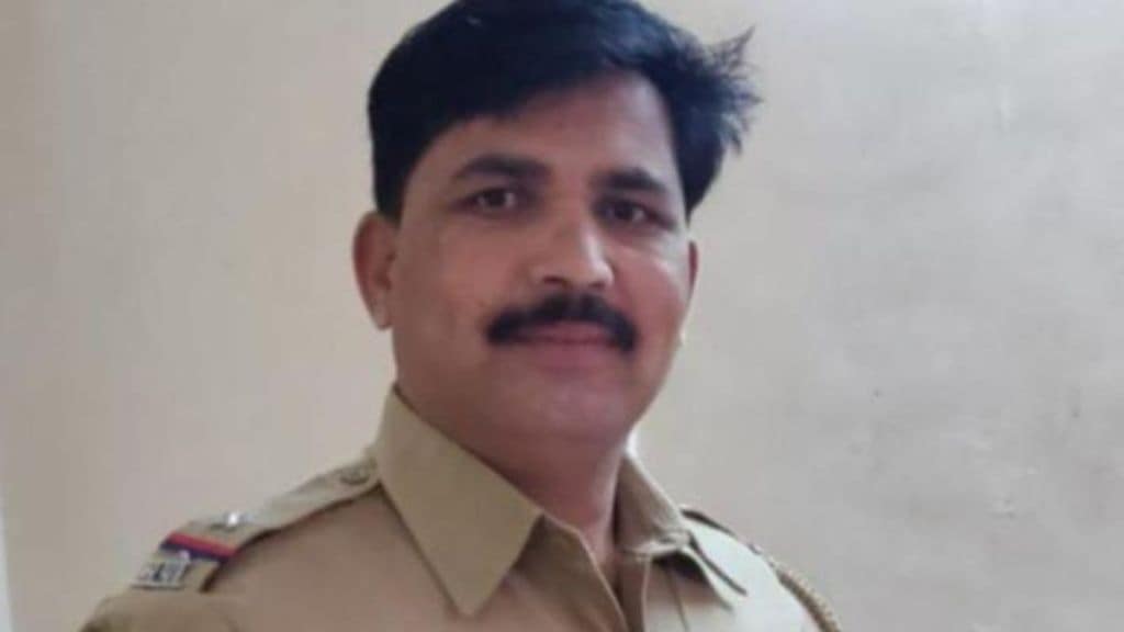 on-duty policeman died due to brain haemorrhage