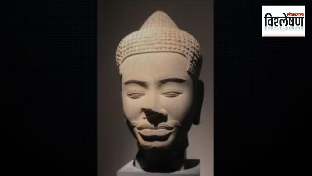 Head of Buddha from 11th century in the Guimet Museum, Paris. (Wikimedia Commons)