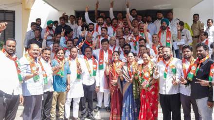 Nanded Waghala CMC Congress Ex corporators join bjp