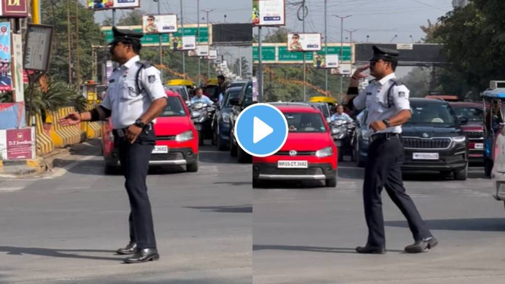 In Viral Video Traffic police controlling traffic by Him Amazing Dance Moves Netizen React And Appreciate talent