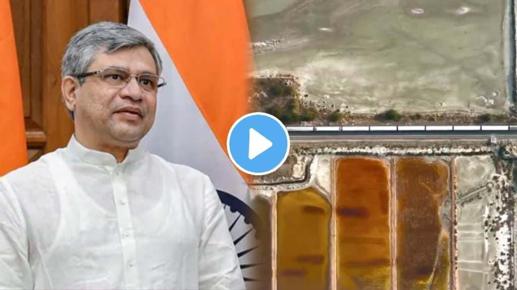 train passing through indian largest salt lake railway railway minister ashwini vaishnav shares rail journe video