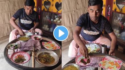 Desi Jugaad Man Used bicycle tyre to make create a rotating dining table Watch Viral Video