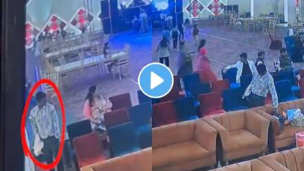 Madhya pradesh gwalior thief stole bag full with gold 10 lakh cash from banquet easily cctv footage goes viral