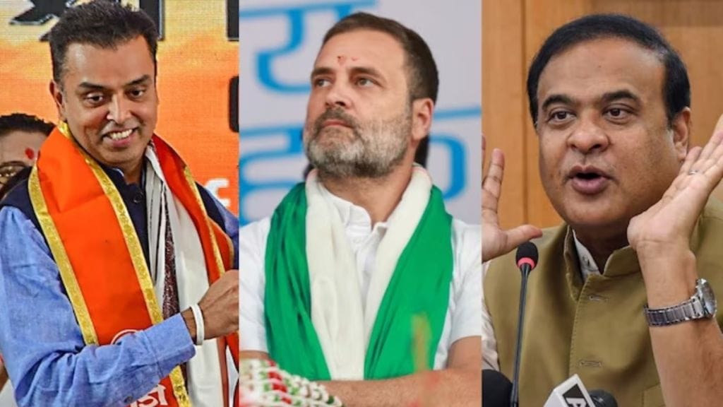 Rahul Gandhi Himanta Biswa Sarma and former Union minister Milind Deora