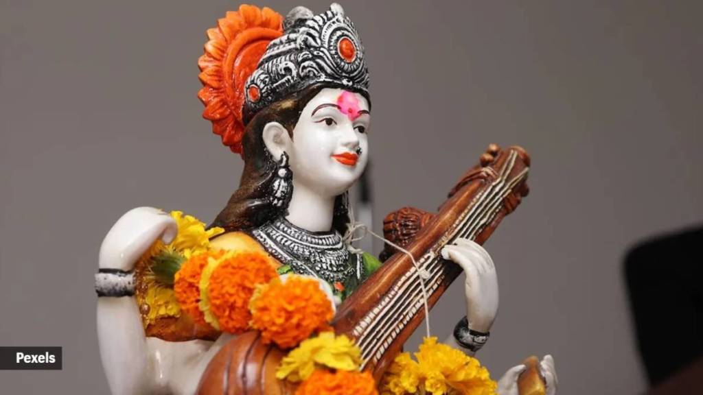 Saraswati Idol Without Saree Sparks Huge Row At Tripura College