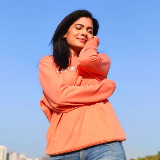 Suruchi Adarkar Orange SweatShirt