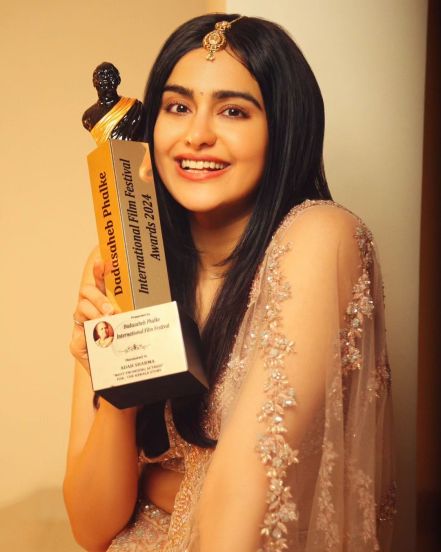 adah sharma crop top lehenga new look for Wedding Vows magazine photos viral