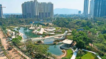 cm eknath shinde will inaugurate grand central park in kolshet area built by thane municipal corporation