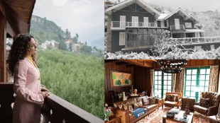 Kangana Ranaut shared pictures snowclad manali house himachal pradesh photos