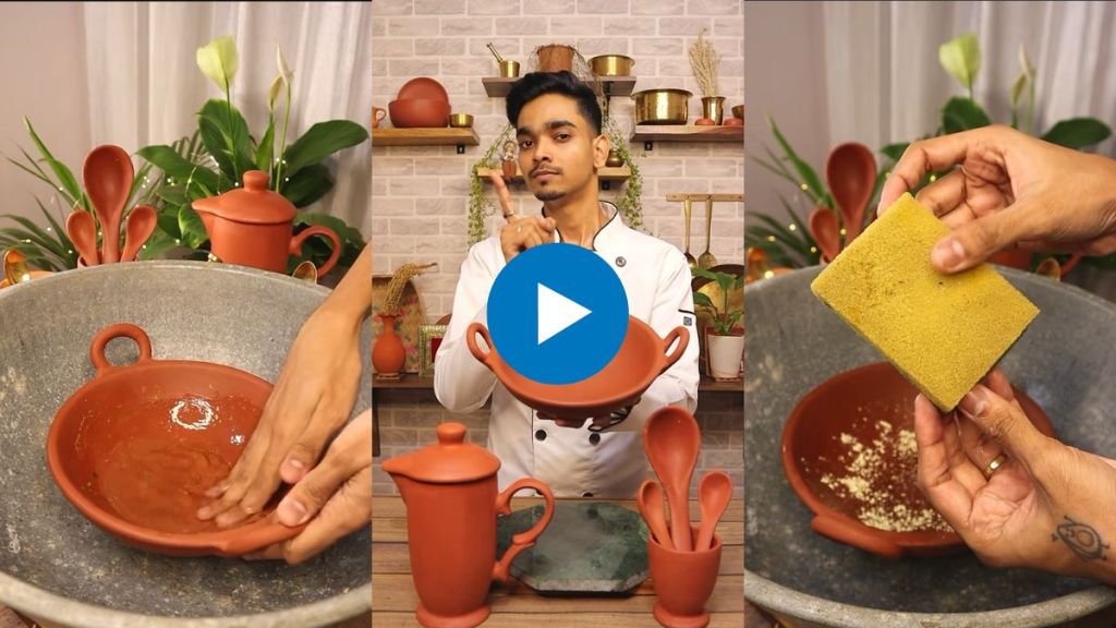 kitchen tips how to clean clay vessel