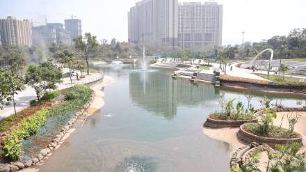 thane municipal corporation declared entry fee for namo central Park in thane kolshet area