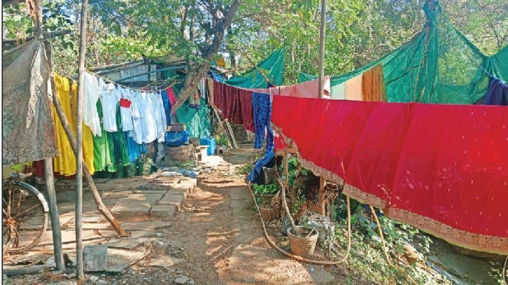 illegal dhobi ghat, encroachment, navi mumbai municipal corporation, marathi news,