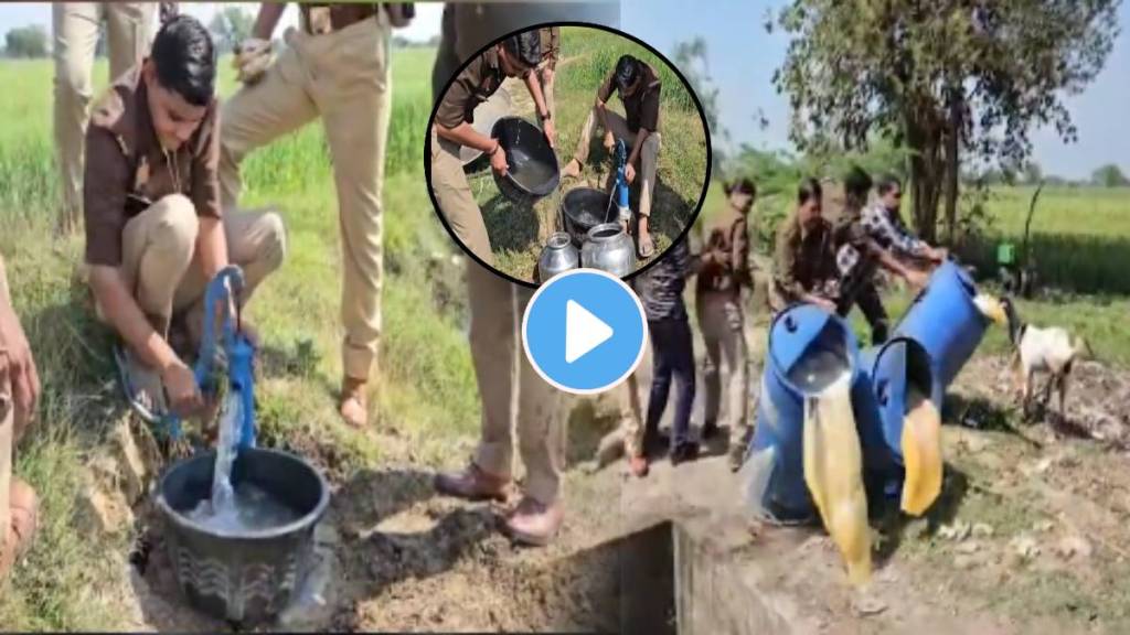 Alcohol Coming Out Of Water Pump Police Filled Tanks Collected 500 liter Liquor