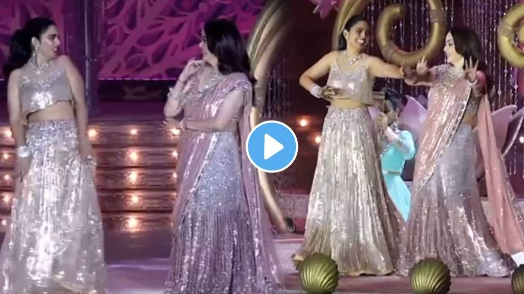 Nita Ambani and daughter Isha perform to ‘Ghar More Pardesia’ at Anant Ambani Radhika Merchant Pre-Wedding