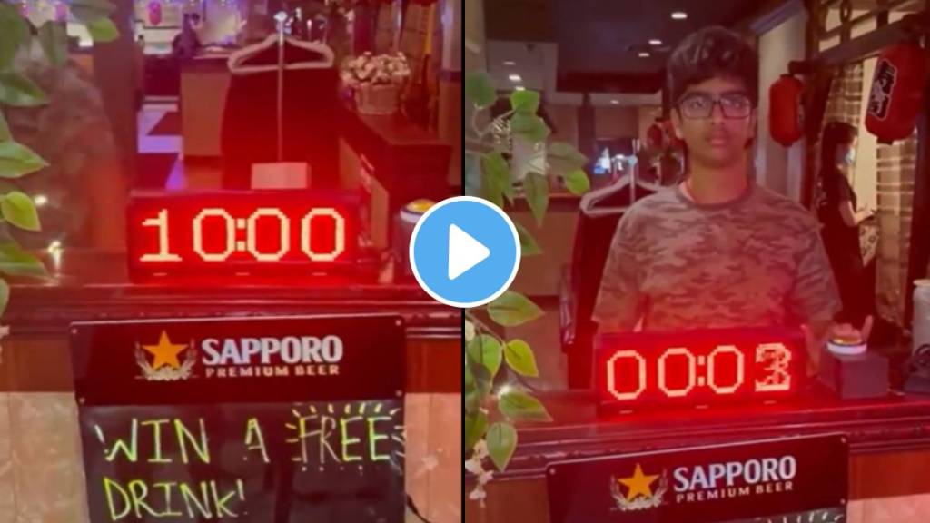 viral video Hotel set difficult task for a free drink but boy completed this task with unique trick must watch