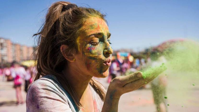 Society for the Education of the Crippled ahead of the festival of colours in Mumbai on Friday 