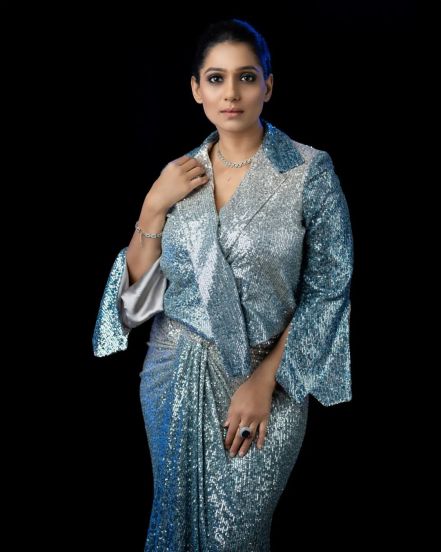 Urmila Kothare Silver Shimmery Dress