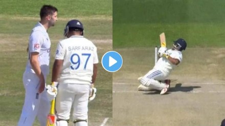 Sarfaraz Khan Ramp Shot Frustrates Mark Wood