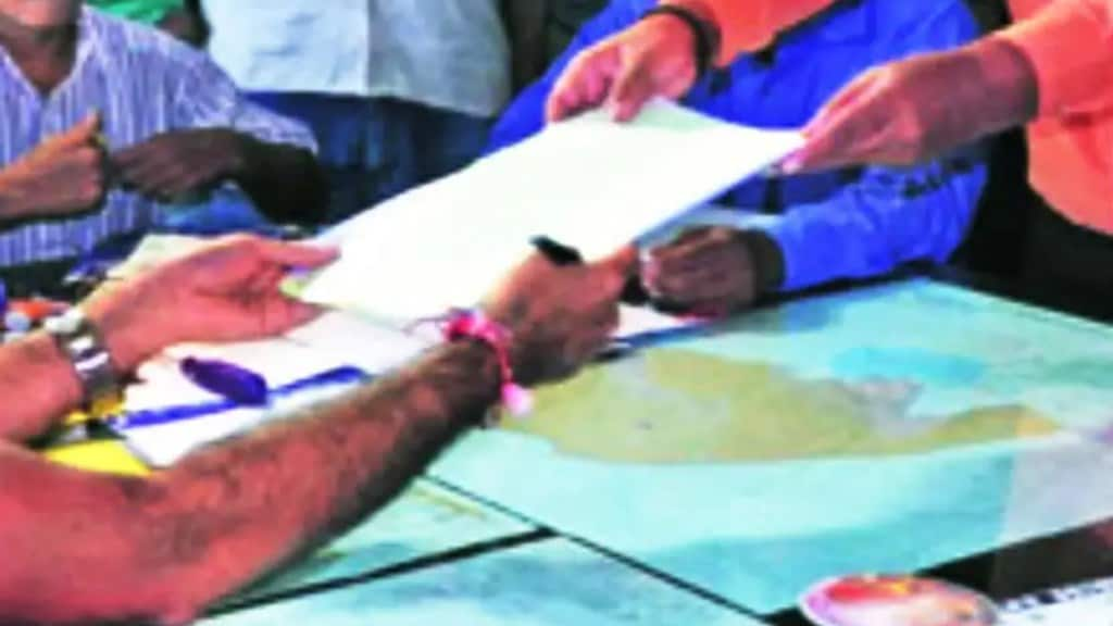 only one candidate files nomination papers on first