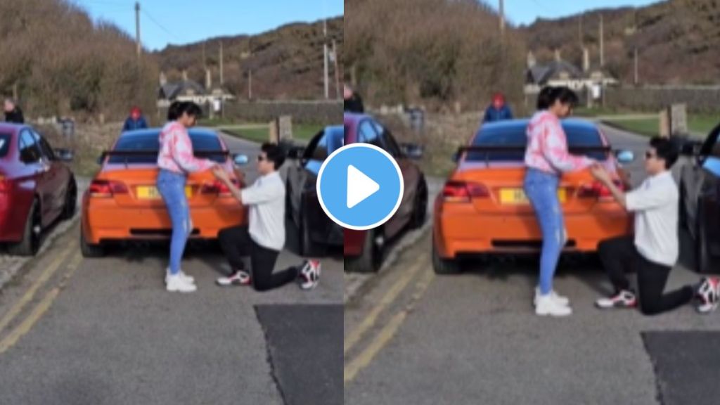 a boy Proposes To His Girlfriend in a amazing way