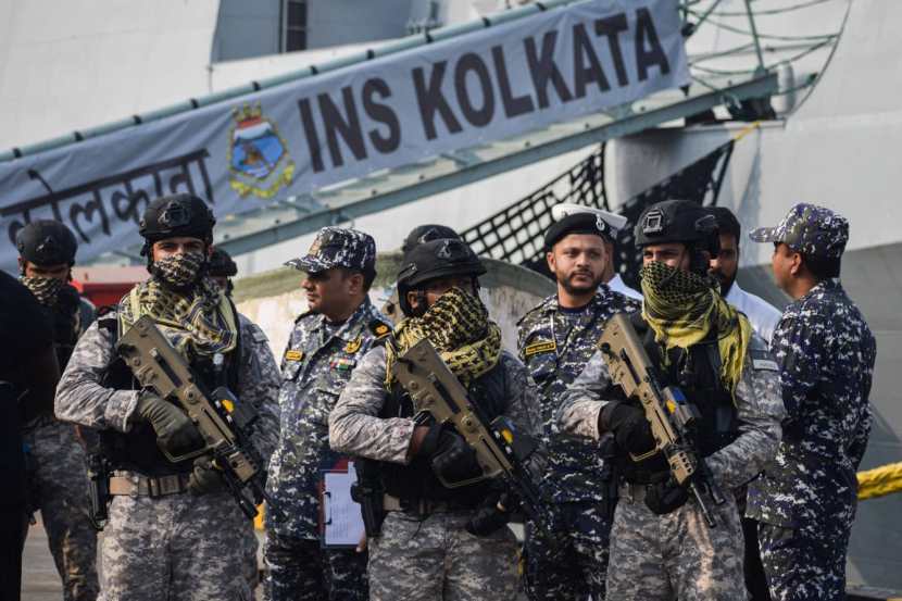 pirates captured arrive at Naval Dockyard Mumbai 3