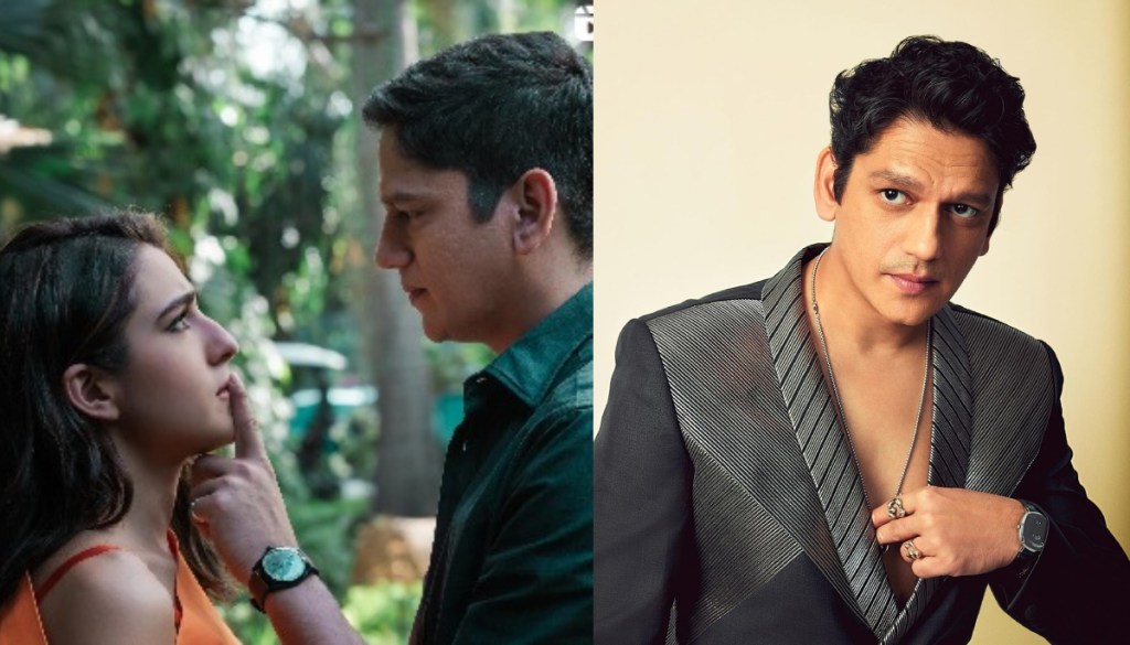 vijay varma reacts on kissing scenes with sara ali khan