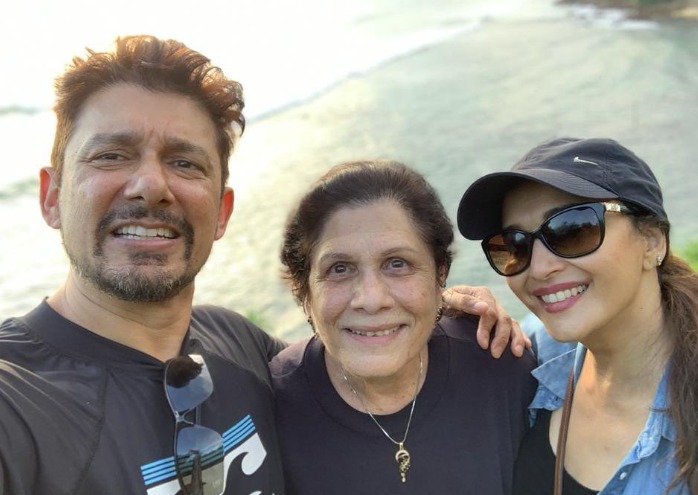 madhuri dixit mother in law and father in law education