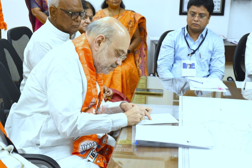 amit shah nomination in gandhinagar