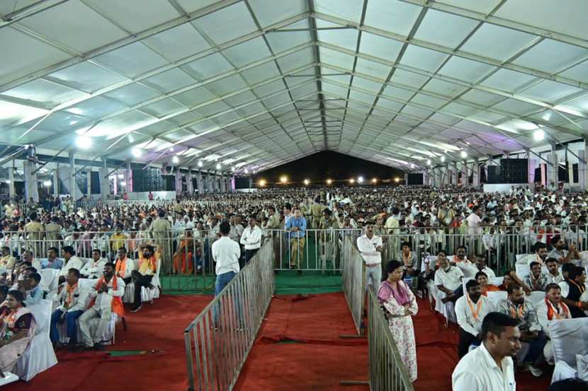 pm modi addressing peoples in nagpur